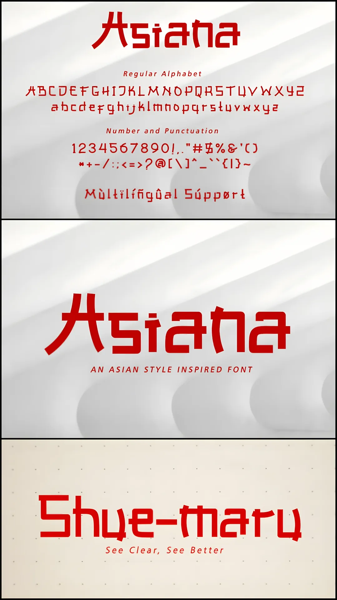 Asiana Font: Asian-Inspired Decorative Typeface for Branding & Design 6 Asiana Font modern display font for social media graphics
