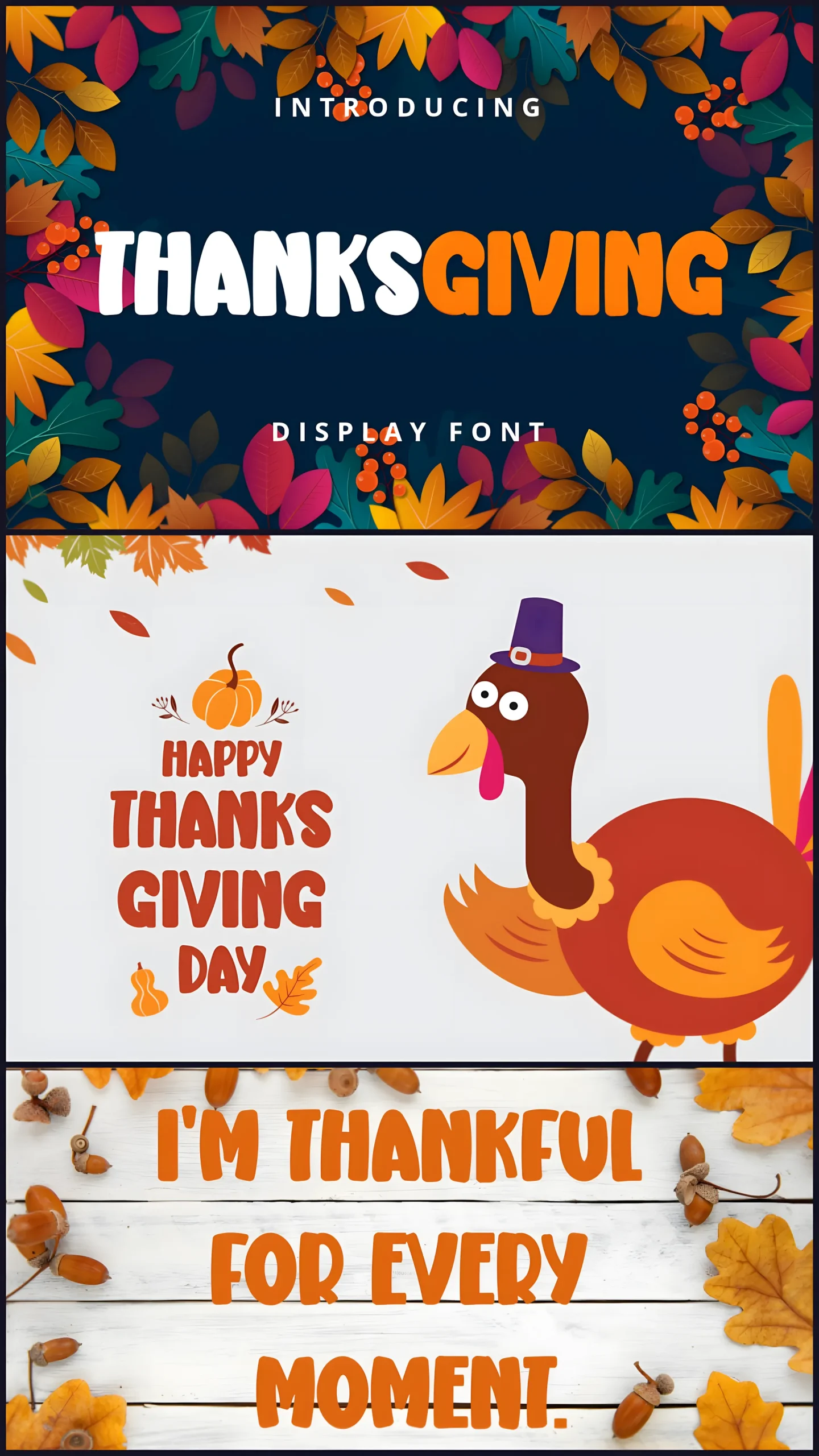 Thanksgiving Font: Friendly Display Typeface for Fall Designs 6 Thanksgiving Font friendly display typeface for fall posters