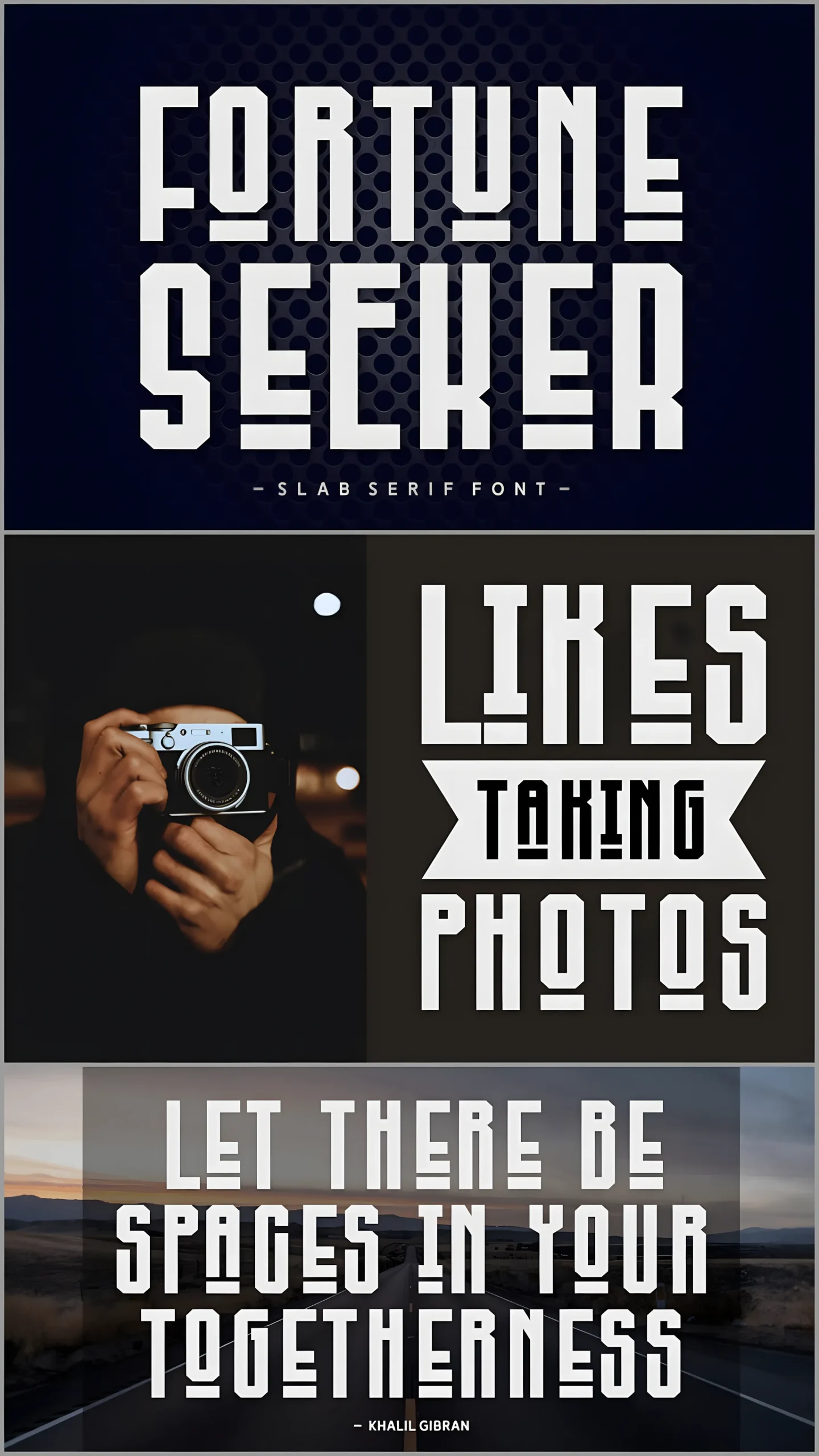 Fortune Seeker Font: Vintage Slab Serif With Patriotic Spirit 5 Fortune Seeker Font vintage slab serif alphabet