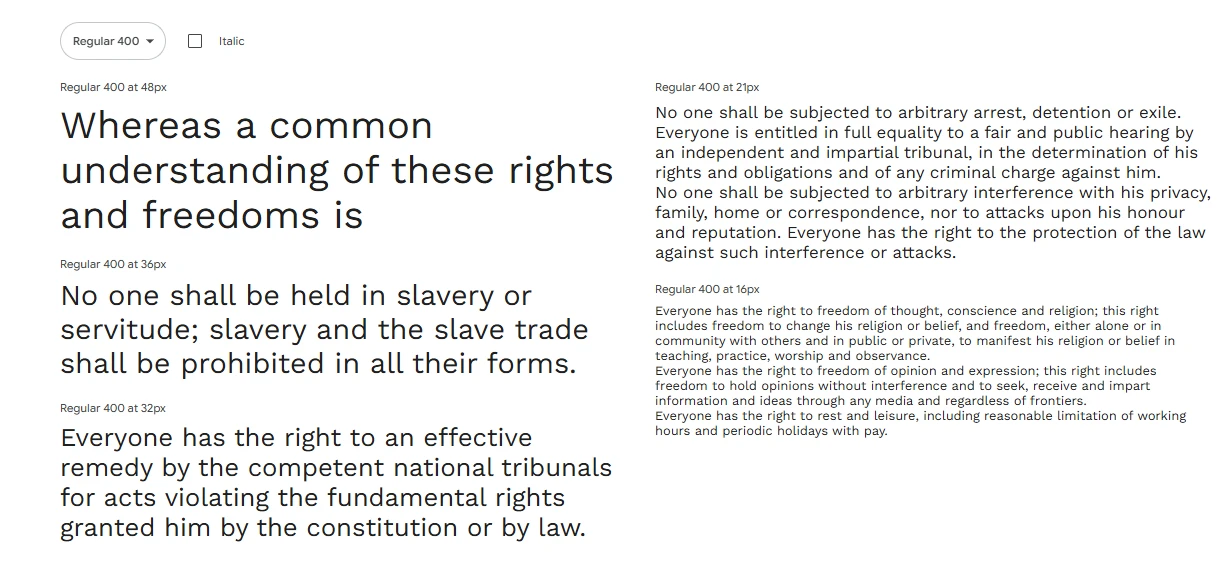 Top 17 Free Google Fonts for Modern Web Design 10 Wei Huang designed Work Sans for use on digital screens, where clarity is important. This Google Font is functional and modern.