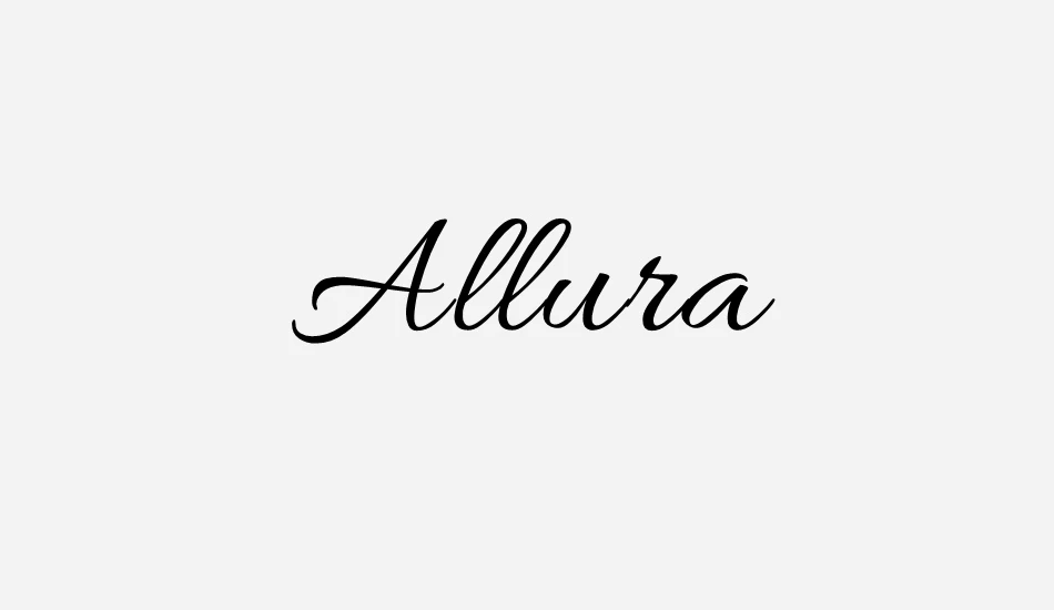 Top 9 Best Romantic Script Fonts for Valentine’s Day Cards 3 Soft and graceful cursive font Allura perfect for romantic greeting cards