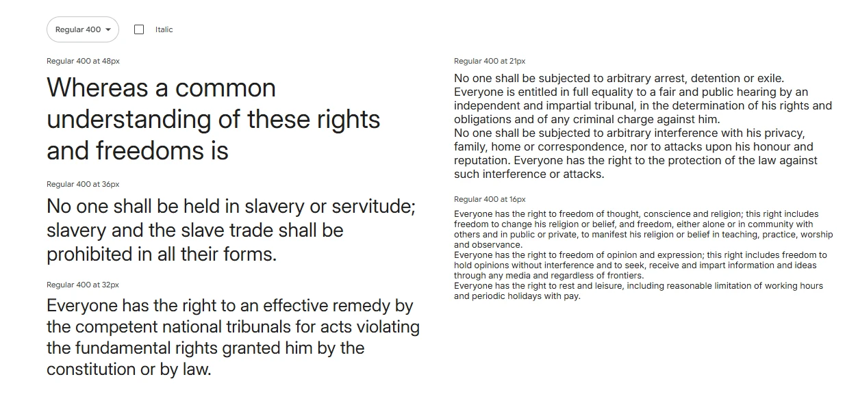 Top 17 Free Google Fonts for Modern Web Design 8 Inter is a sans-serif font made for user interfaces by Rasmus Andersson. It focuses on digital readability, which is great for developers and designers working on UIs.