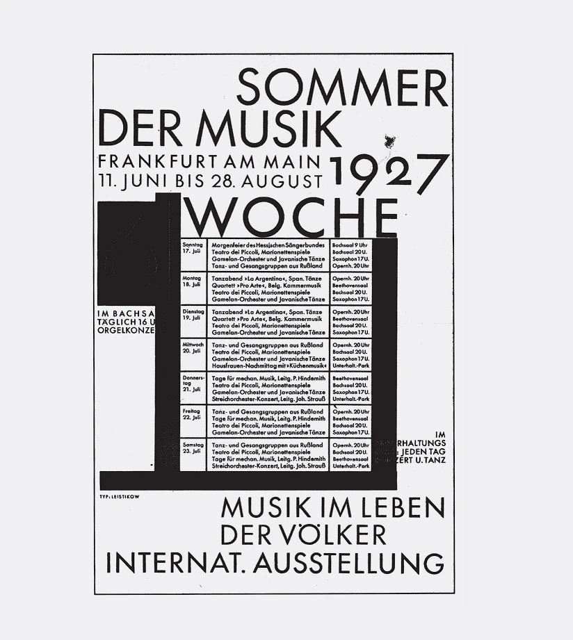 7 Best Fonts for Branding and Logo Design 5 "Musical Summer" Concert Program Light Futura Script with Minuscule Numbers Paul Renner 1927