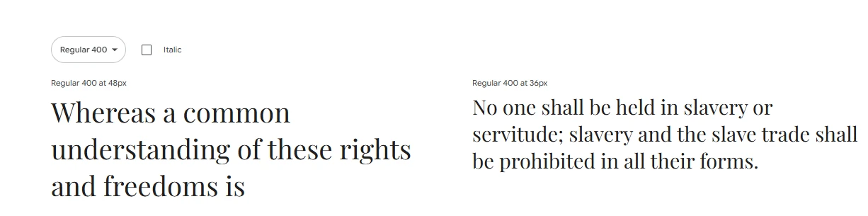 Top 17 Free Google Fonts for Modern Web Design 13 Playfair Display is a stylish serif font ideal for headings and quotes, giving web designs a luxurious, editorial feel.