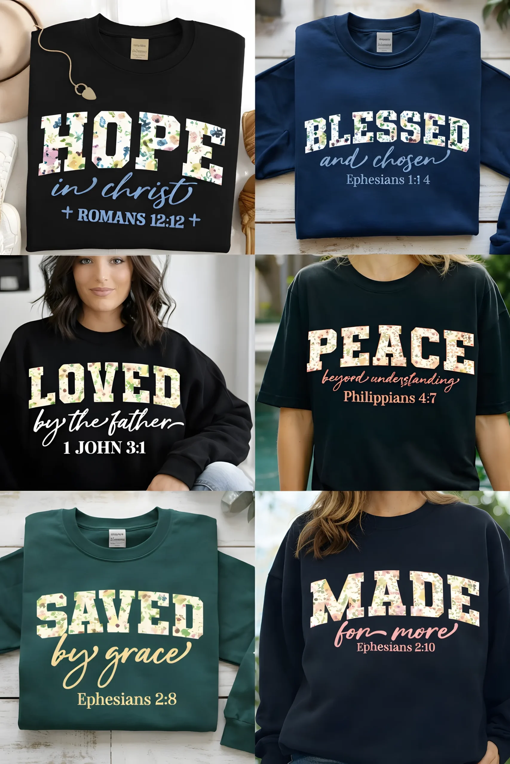 Wildflower Bible Verse Christian Design with Philippians 4:7 preview