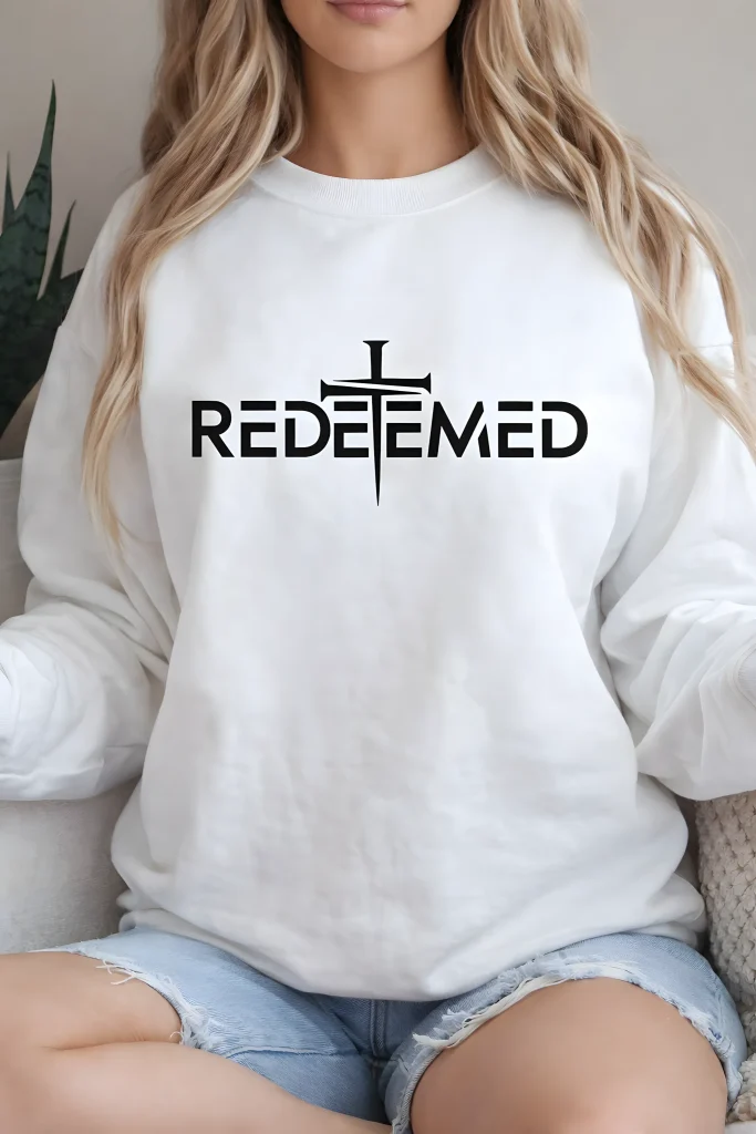 Christian Easter SVG Redeemed Jesus faith design preview