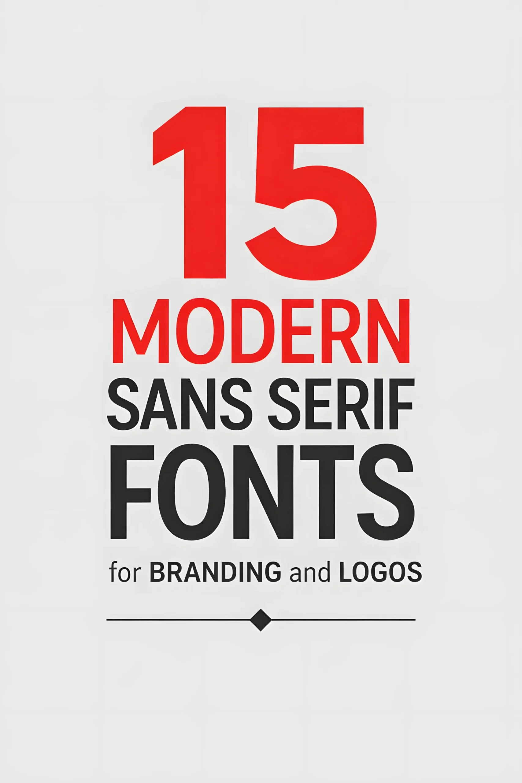 Modern sans serif fonts for branding and logo design preview