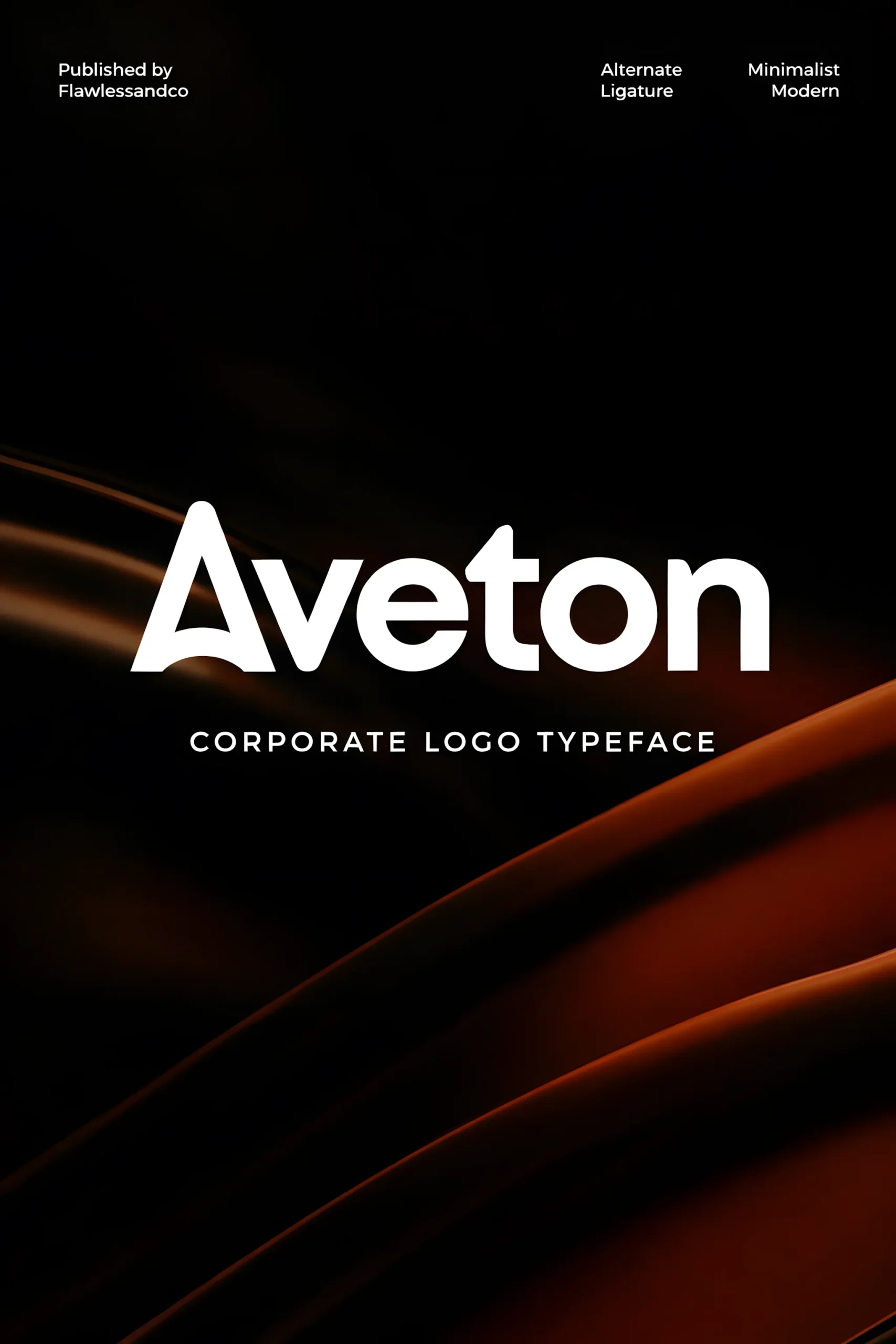 Aveton font modern sans serif corporate typography preview