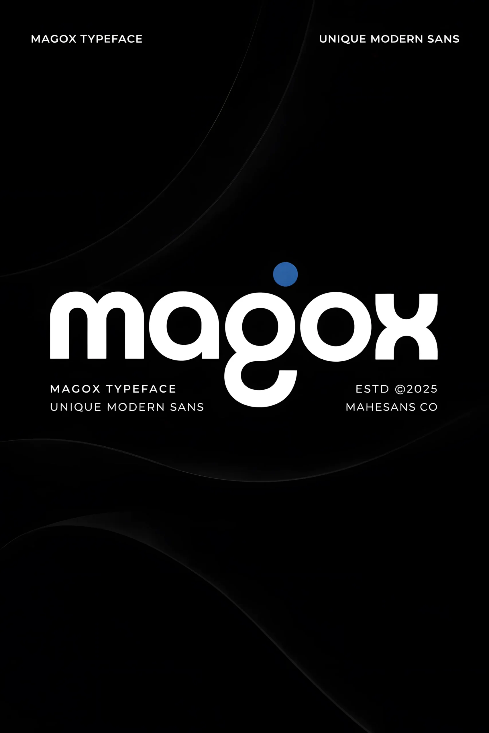 Magox font modern sans serif branding typography preview