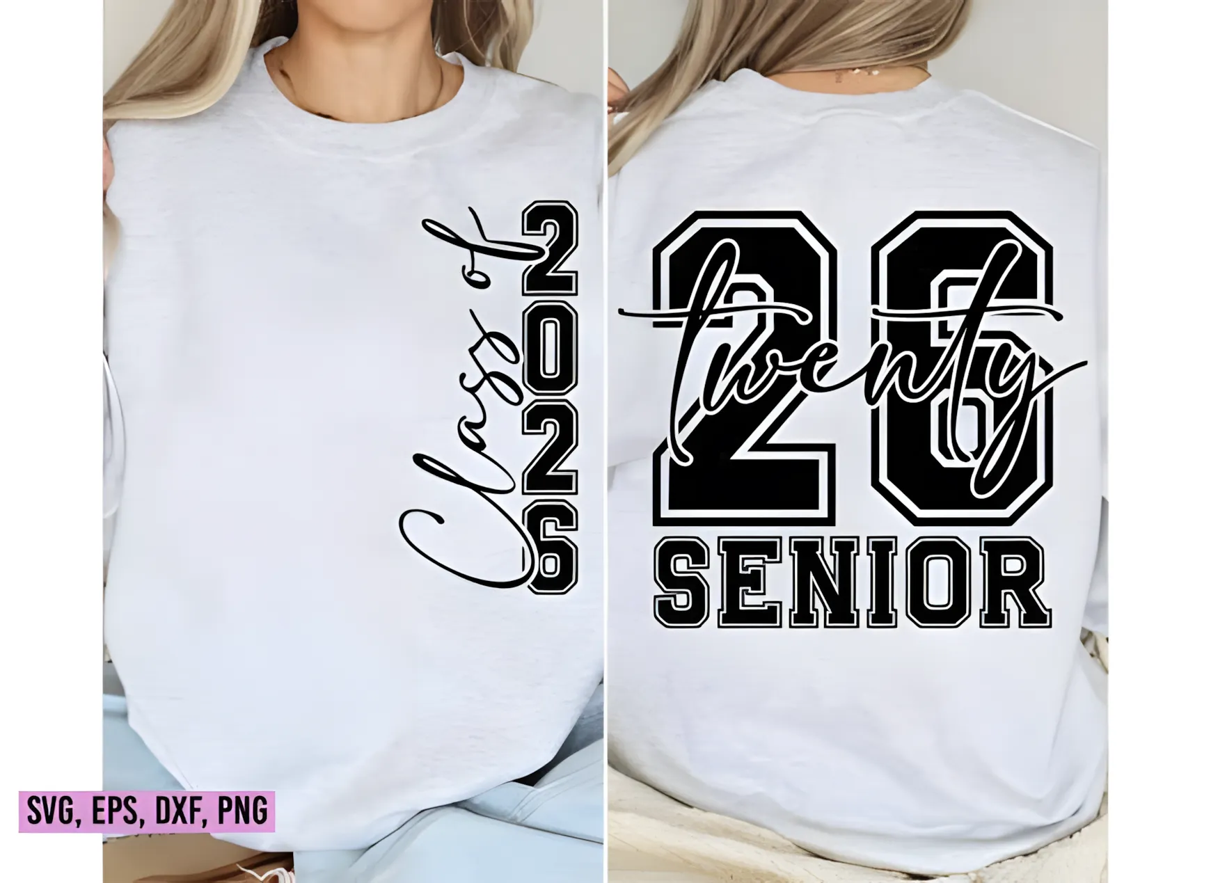 Class of 2026 SVG for Graduation Apparel and Gifts 5 Class of 2026 graduation SVG varsity numbers detail