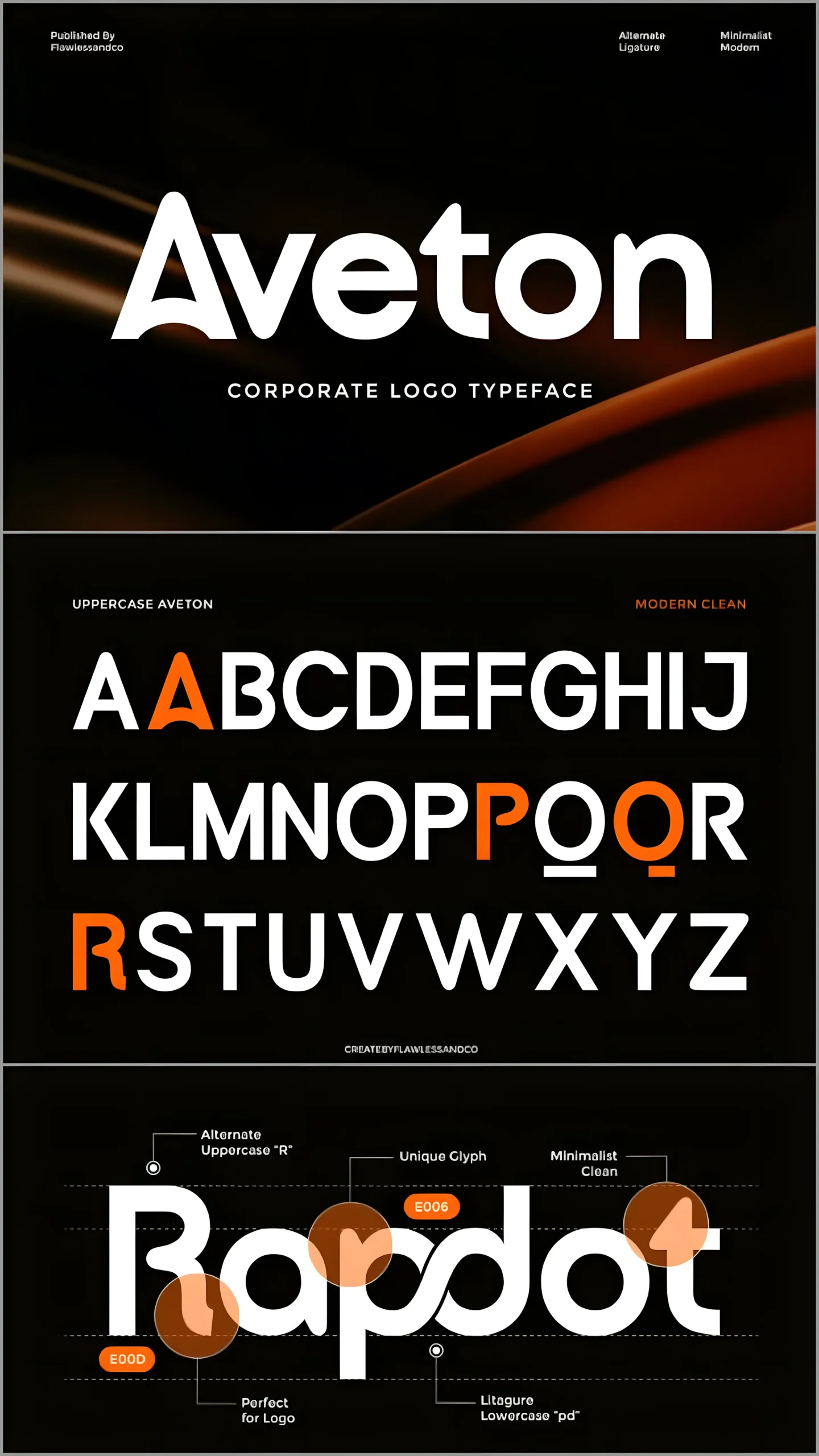 Aveton Font for Corporate Logos and Brand Identity 5 Aveton font in professional marketing and presentation layouts