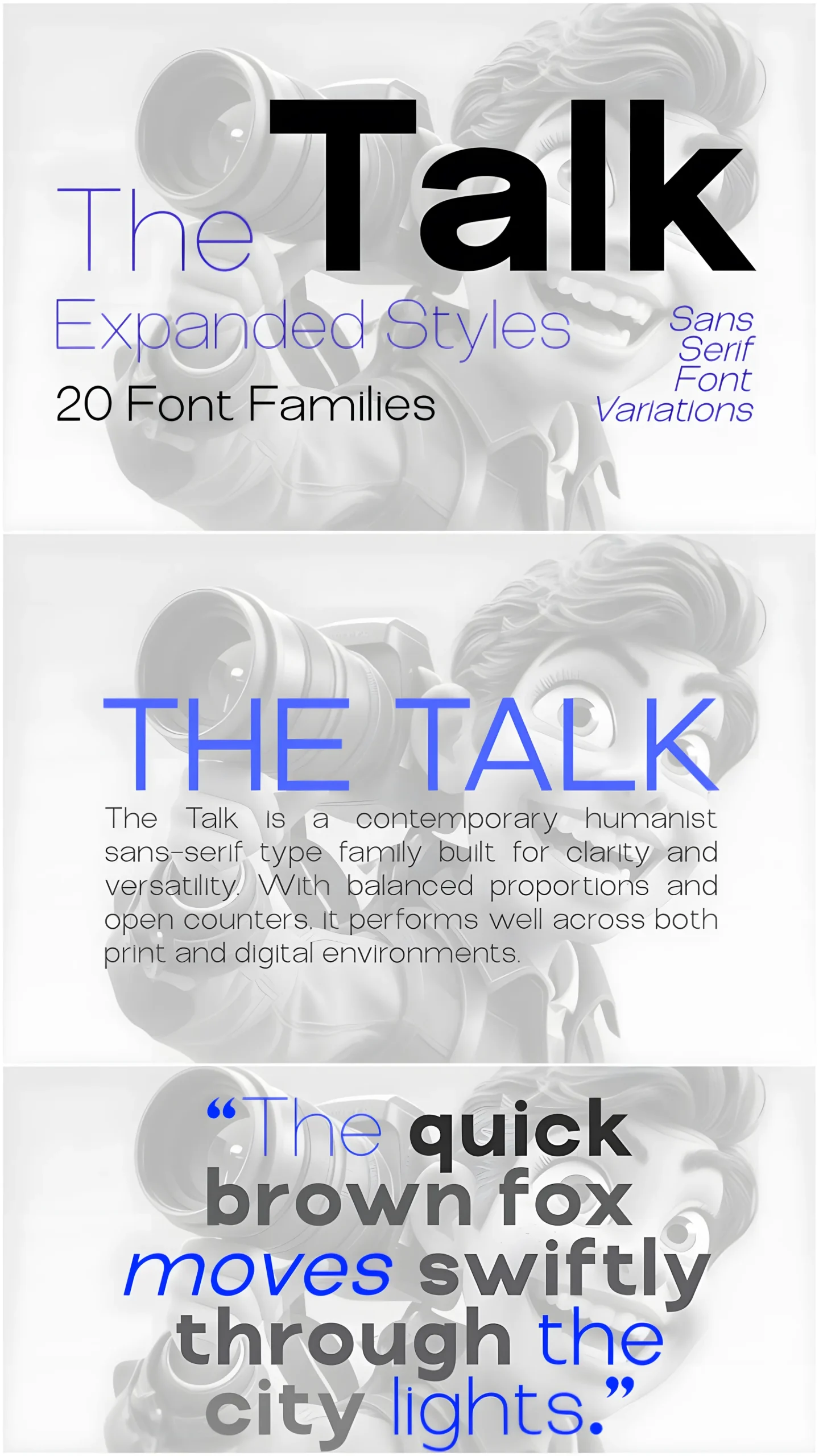 The Talk Expanded Font for Bold Modern Visual Systems 3 The Talk Expanded font used in modern luxury branding design