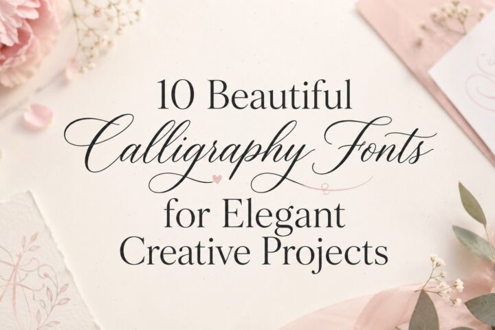 10 Beautiful Calligraphy Fonts for Elegant Creative Projects