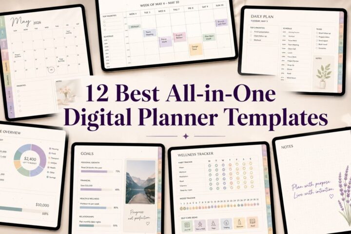 12 Best All-in-One Digital Planner Templates for Easy Planning