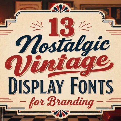 13 Nostalgic Vintage Display Fonts for Branding