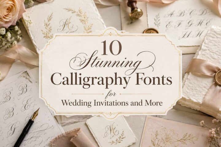 10 Stunning Calligraphy Fonts for Wedding Invitations and More