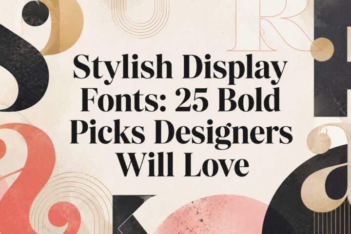 Stylish Display Fonts 25 Bold Picks Designers Will Love