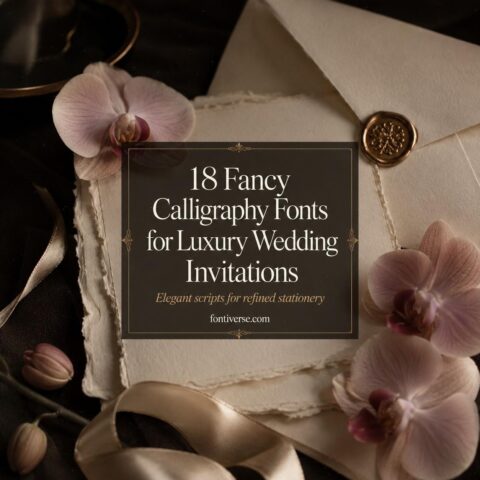 18 Fancy Calligraphy Fonts for Luxury Wedding Invitations