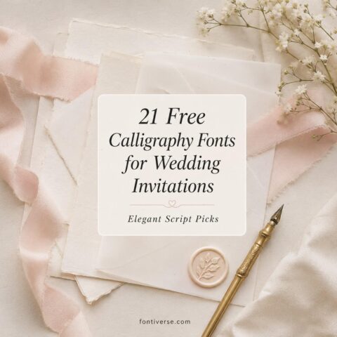21 Free Calligraphy Fonts for Elegant Wedding Invitations